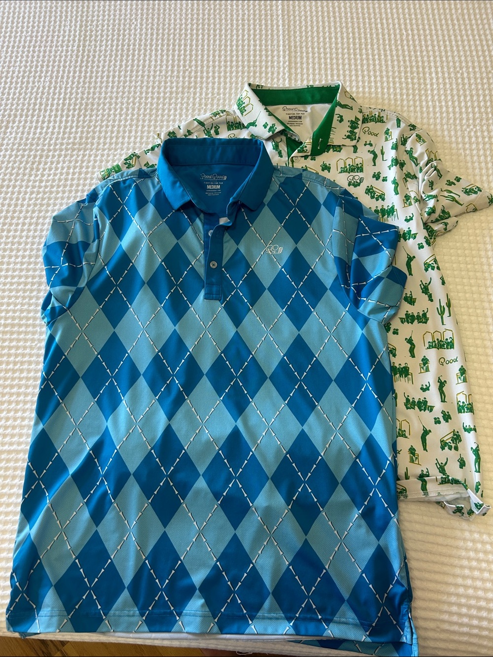 2 Good Good Golf Polos size Medium
